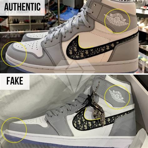 real vs fake dior jordan 1